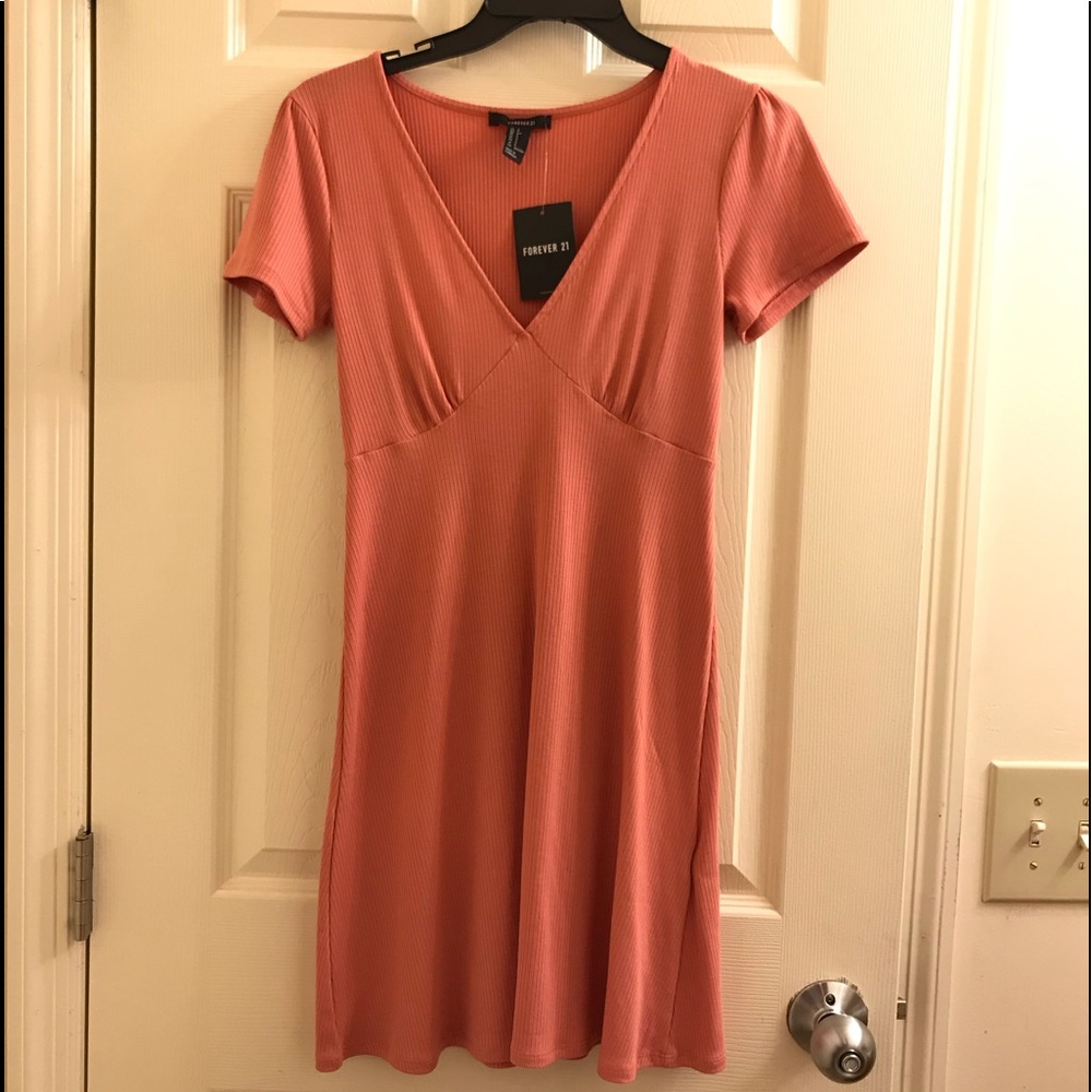 Pink/peach forever 21 spring dress